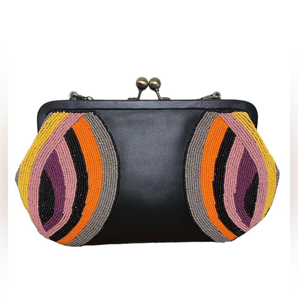 Hand-Crafted Beaded Frame Clutch Bag